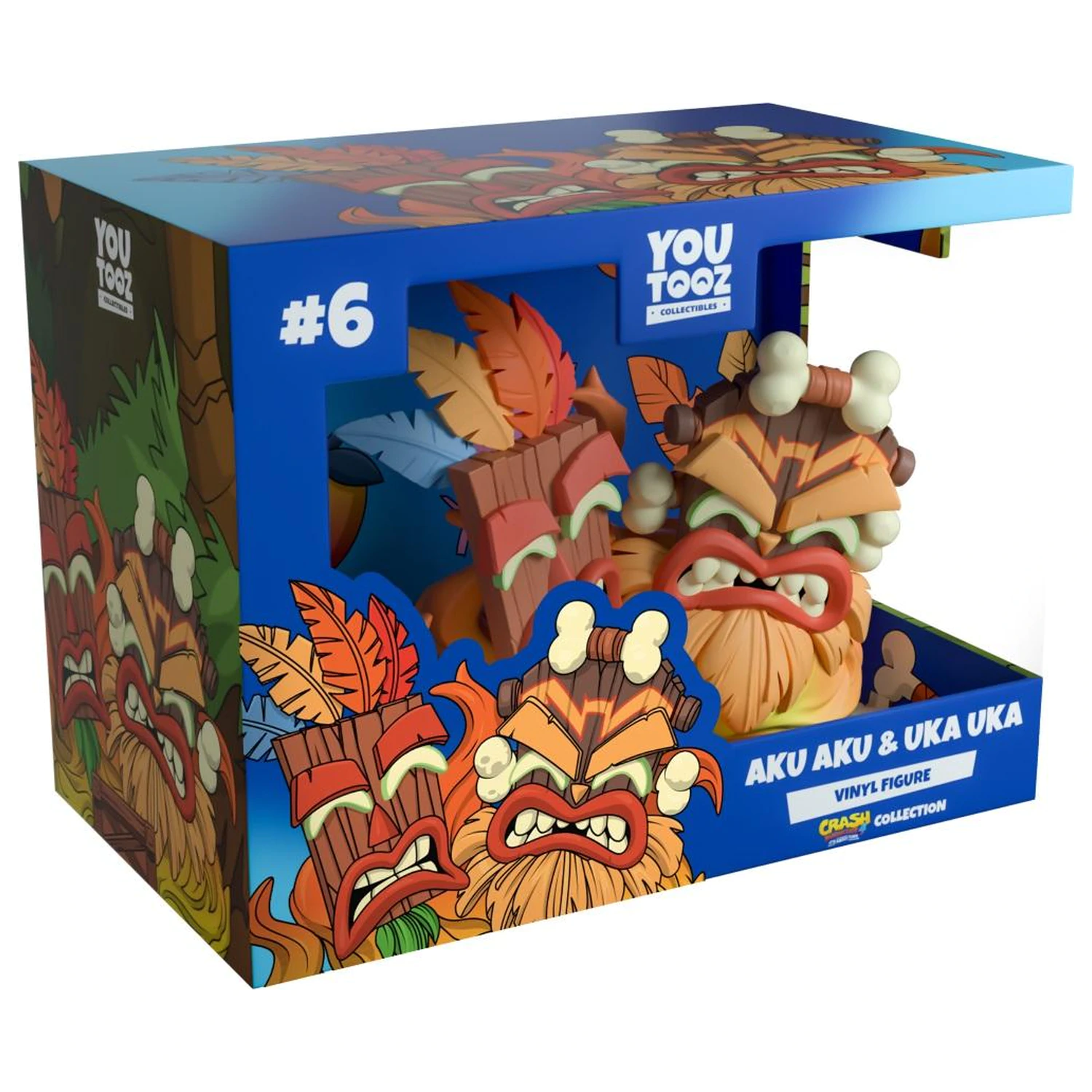 Crash Bandicoot Aku Aku & Uka Uka Figure 9cm product photo