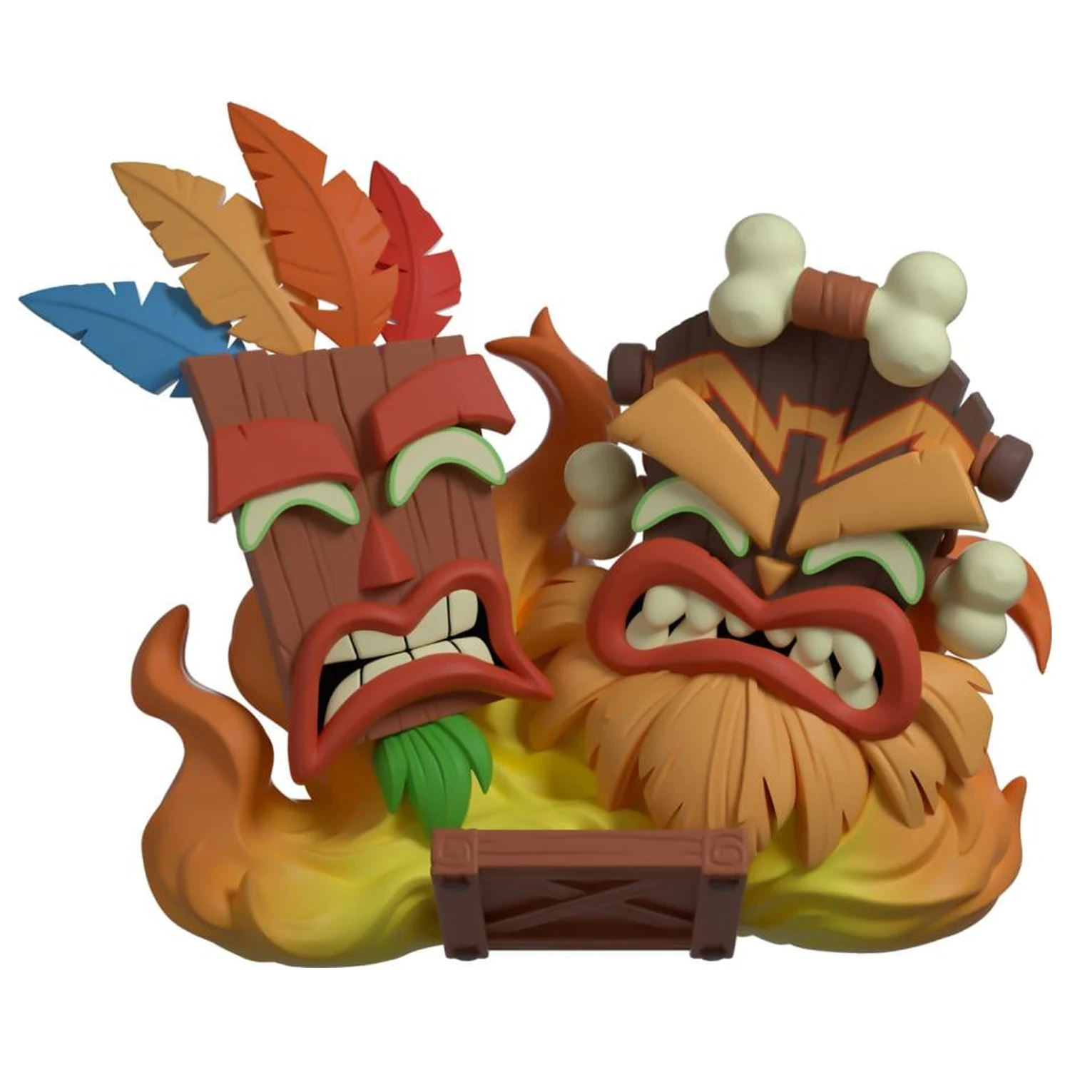Crash Bandicoot Aku Aku & Uka Uka Figure 9cm product photo