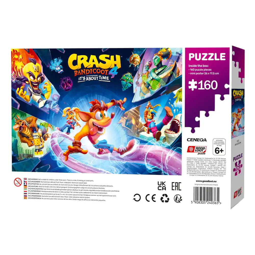 Crash Bandicoot 4 Kids Puzzle It's About Time (160 pieces) product photo