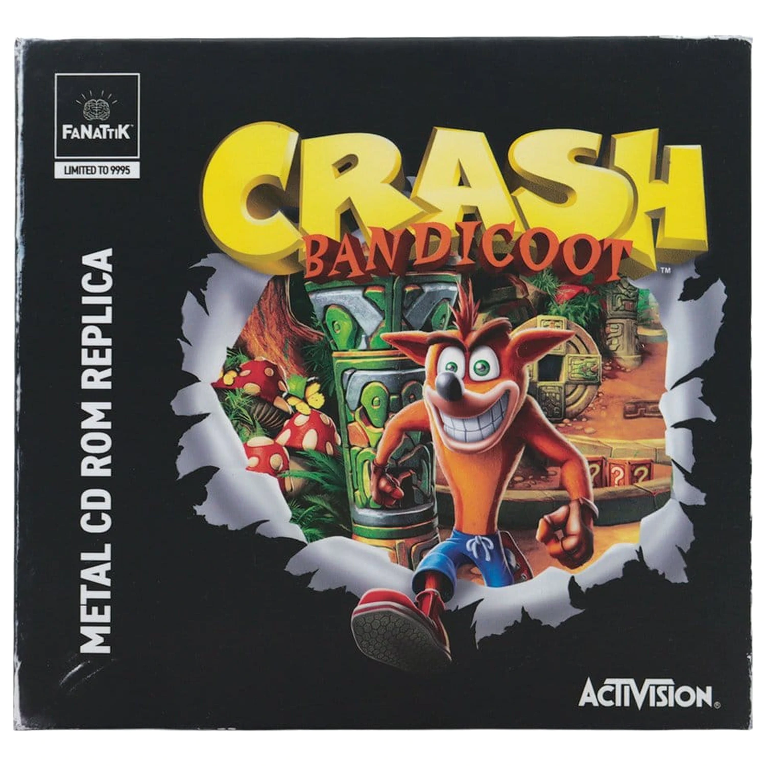 Crash Bandicoot Replica Metal CD-ROM Collectible Limited Edition 11 cm product photo