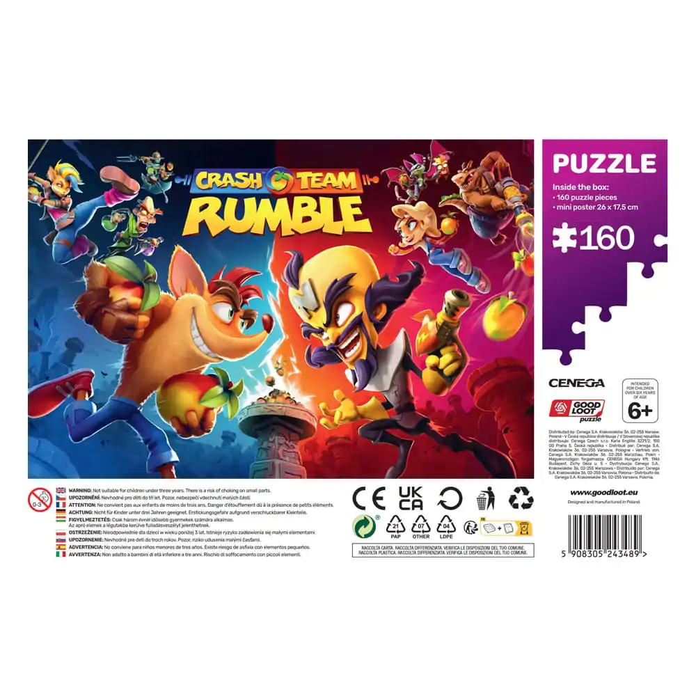 Crash Bandicoot Kids Puzzle Rumble Heroes (160 pieces) product photo