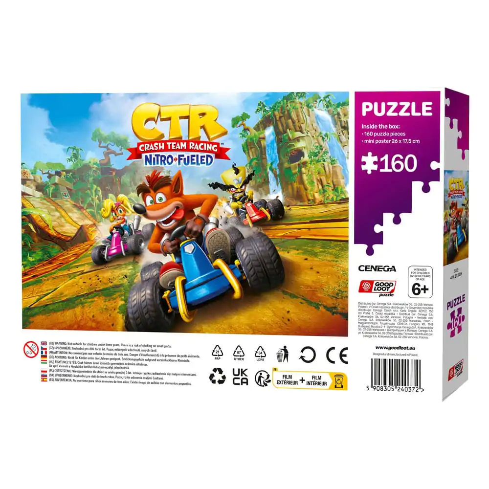 Crash Bandicoot Kids Puzzle Team Racing Nitro-Fueled (160 pieces) termékfotó