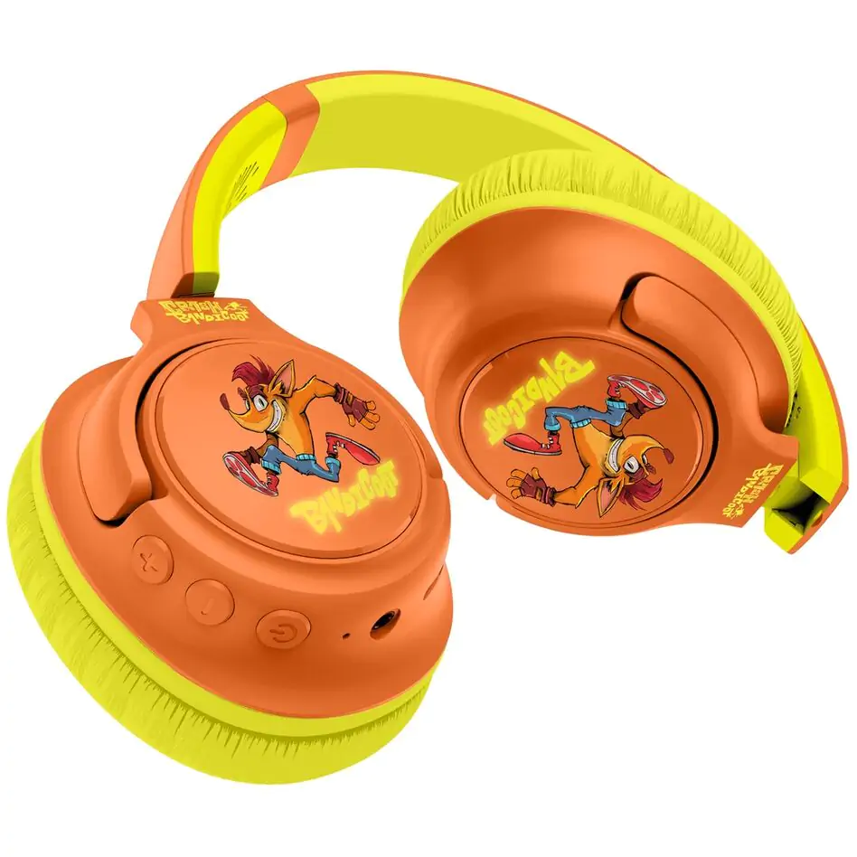 Crash Bandicoot wireless LED headphones product photo