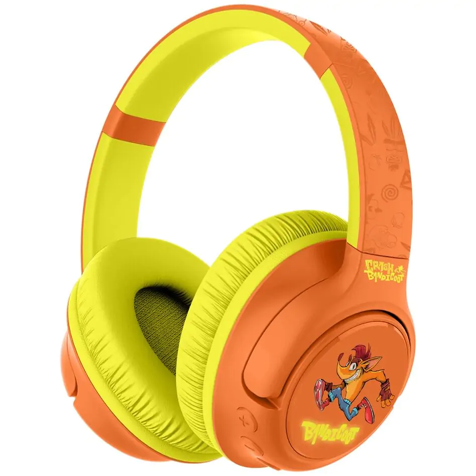 Crash Bandicoot wireless LED headphones product photo