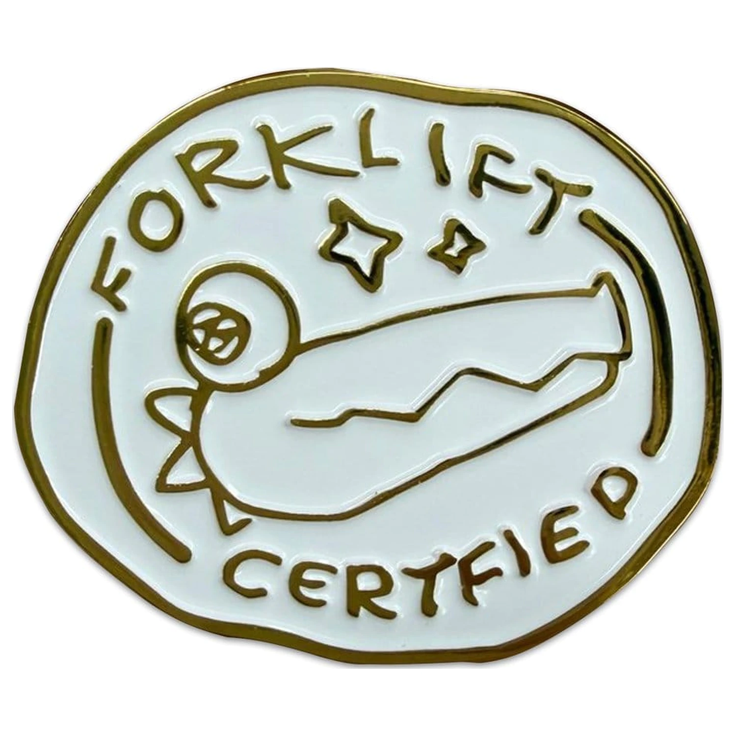 Crashout Crew Pin Badge Forklift Certified product photo