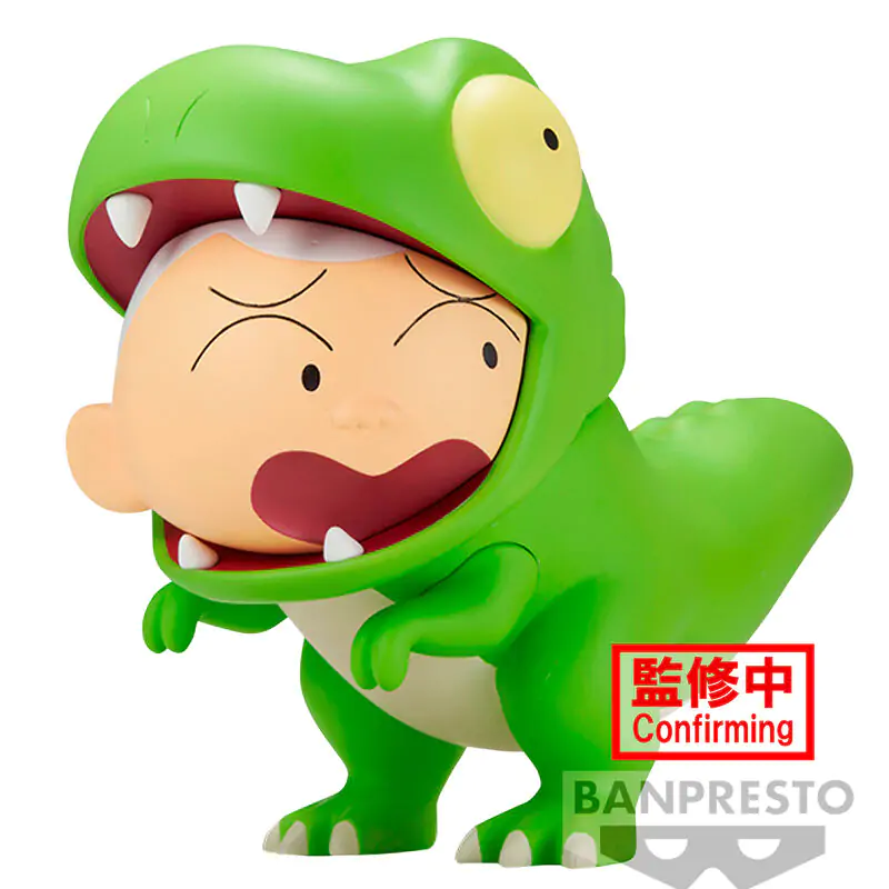 Crayon Shinchan Our Dinosaur Diary Kasukabe Boueitai Tyrannosaurus Masao-kun figure 11cm termékfotó