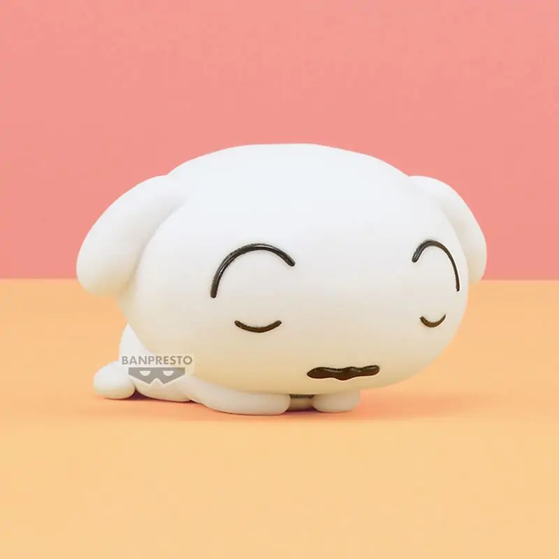 Crayon Shinchan Shiro Fluffy Puffy figure B 8cm product photo