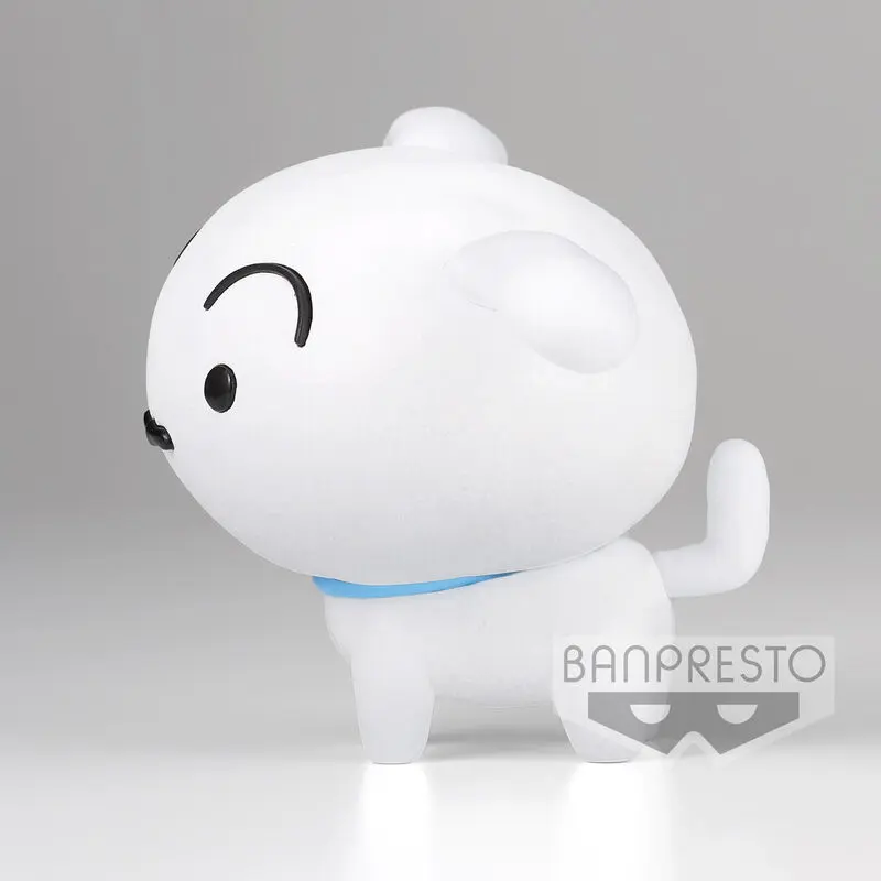 Crayon Shinchan Shiro Ver.A Fluffy Puffy figure 8cm product photo