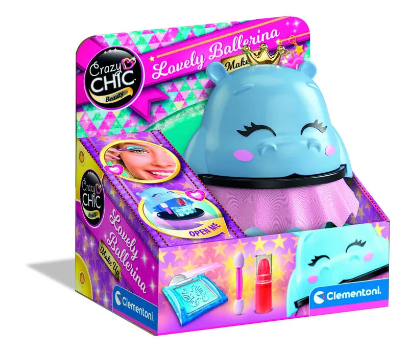 Crazy Chic Sweet dancing hippo makeup set product photo