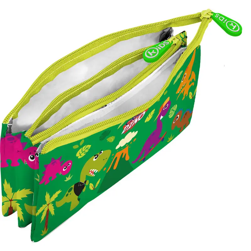 Crazy Dino triple pencil case product photo