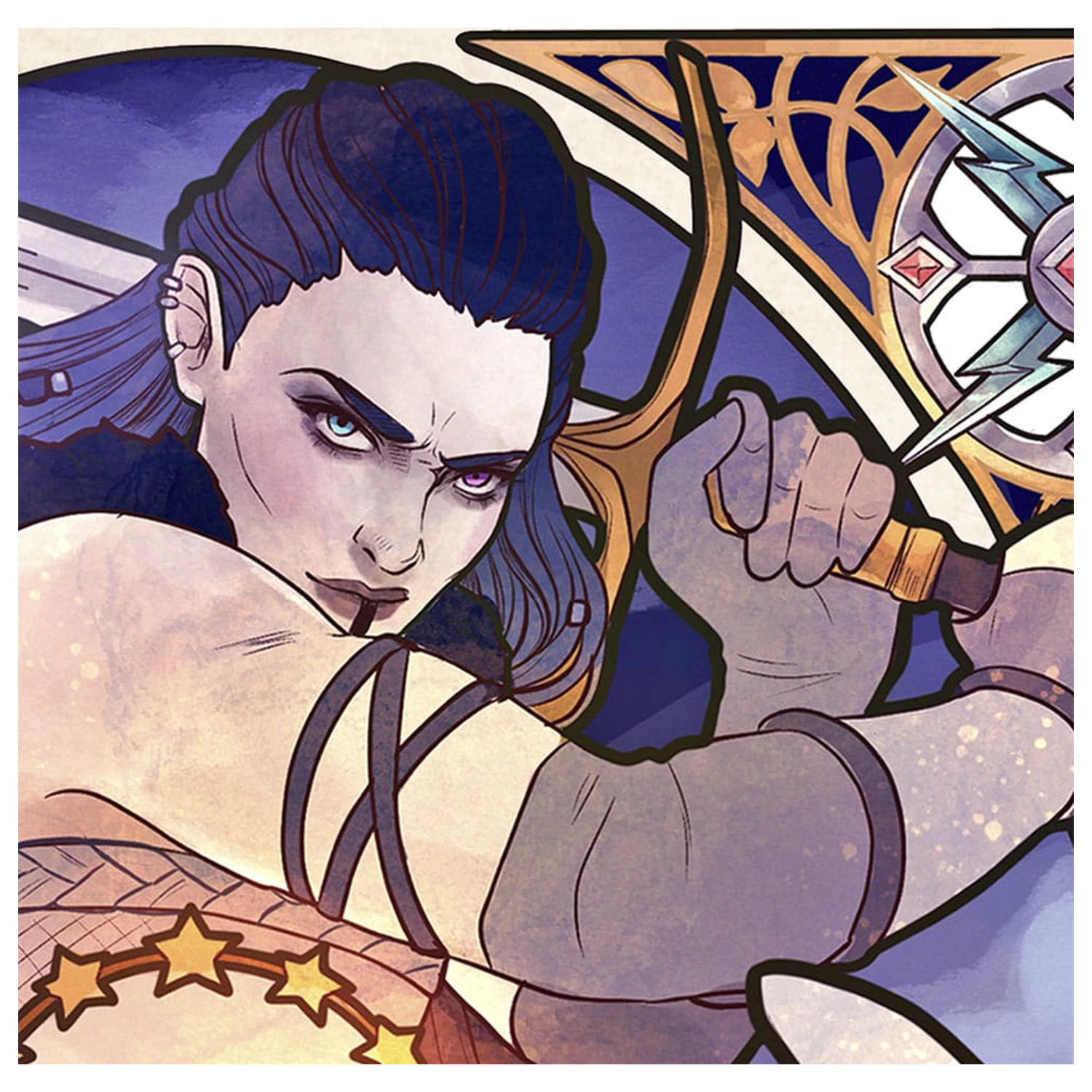Critical Role Art Print Ashley Johnson: 10th Anniversary Art Nouveau Illustrations 46 x 28 cm - unframed product photo