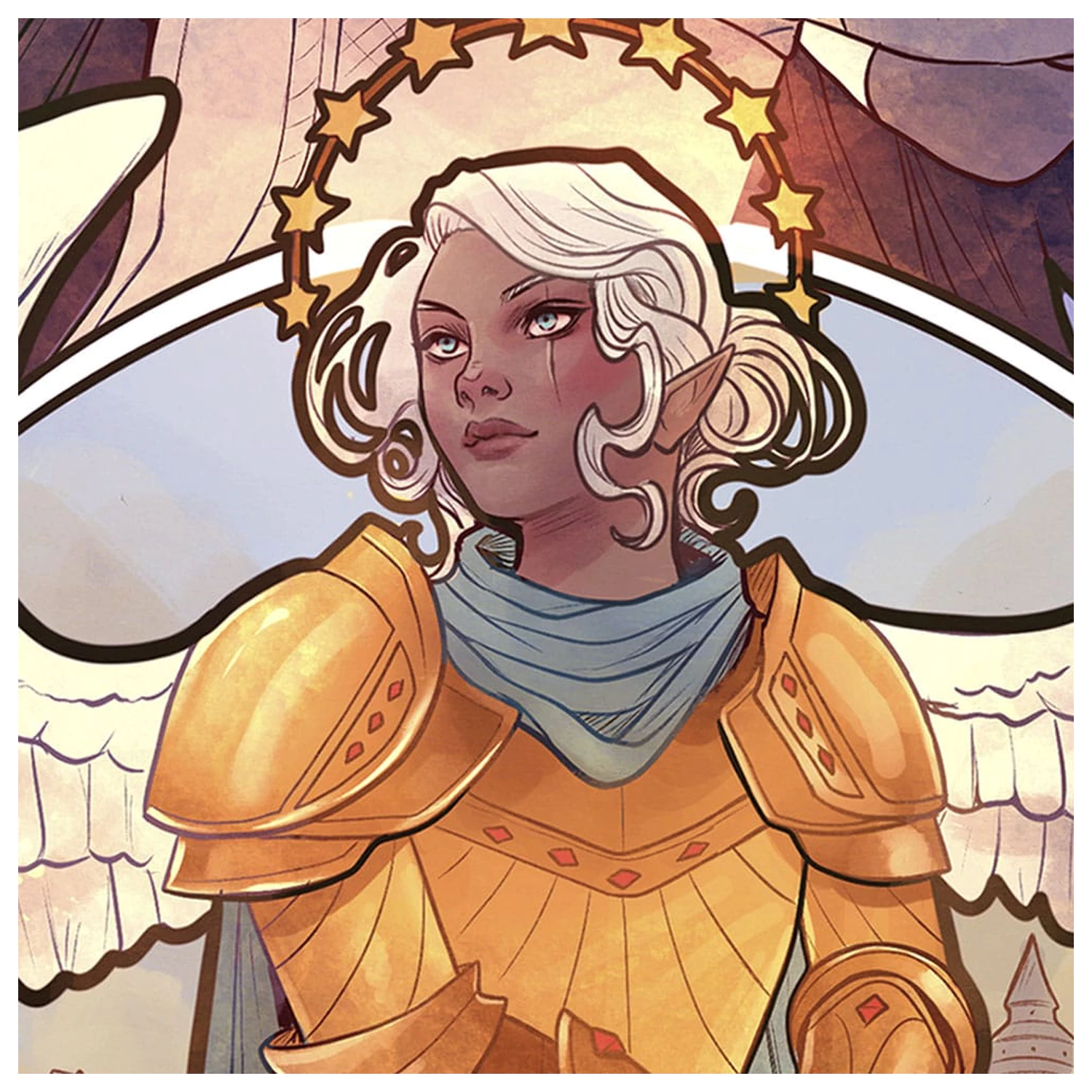 Critical Role Art Print Ashley Johnson: 10th Anniversary Art Nouveau Illustrations 46 x 28 cm - unframed product photo