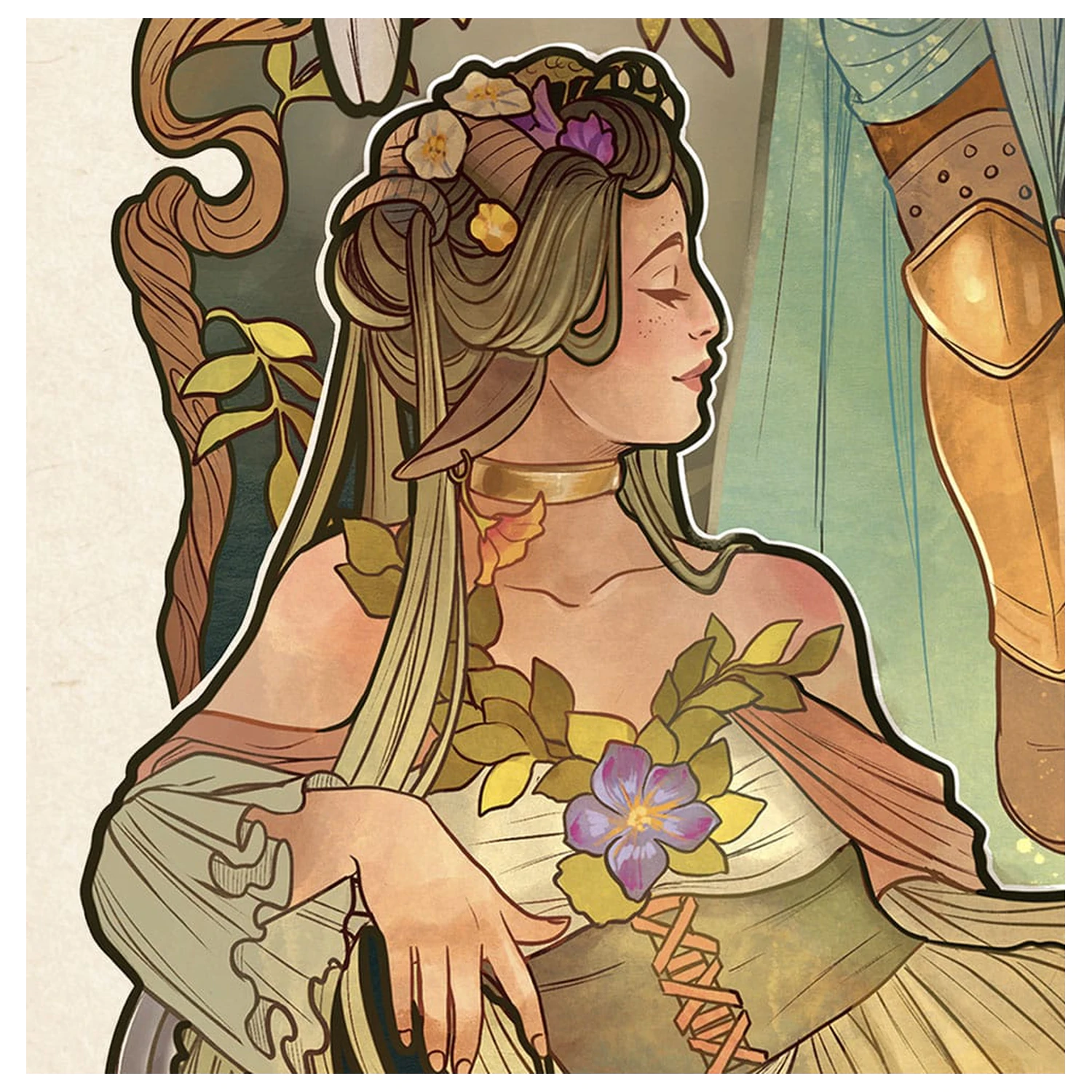 Critical Role Art Print Ashley Johnson: 10th Anniversary Art Nouveau Illustrations 46 x 28 cm - unframed product photo