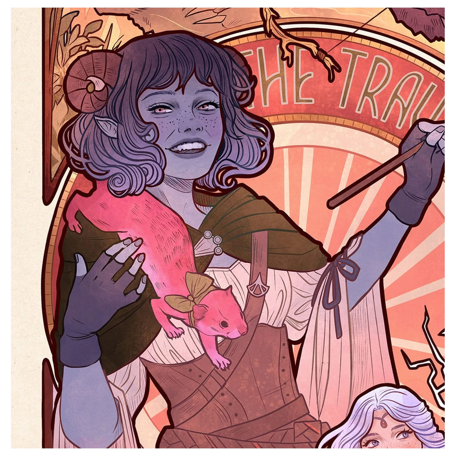 Critical Role Art Print Laura Bailey: 10th Anniversary Art Nouveau Illustrations 46 x 28 cm - unframed product photo