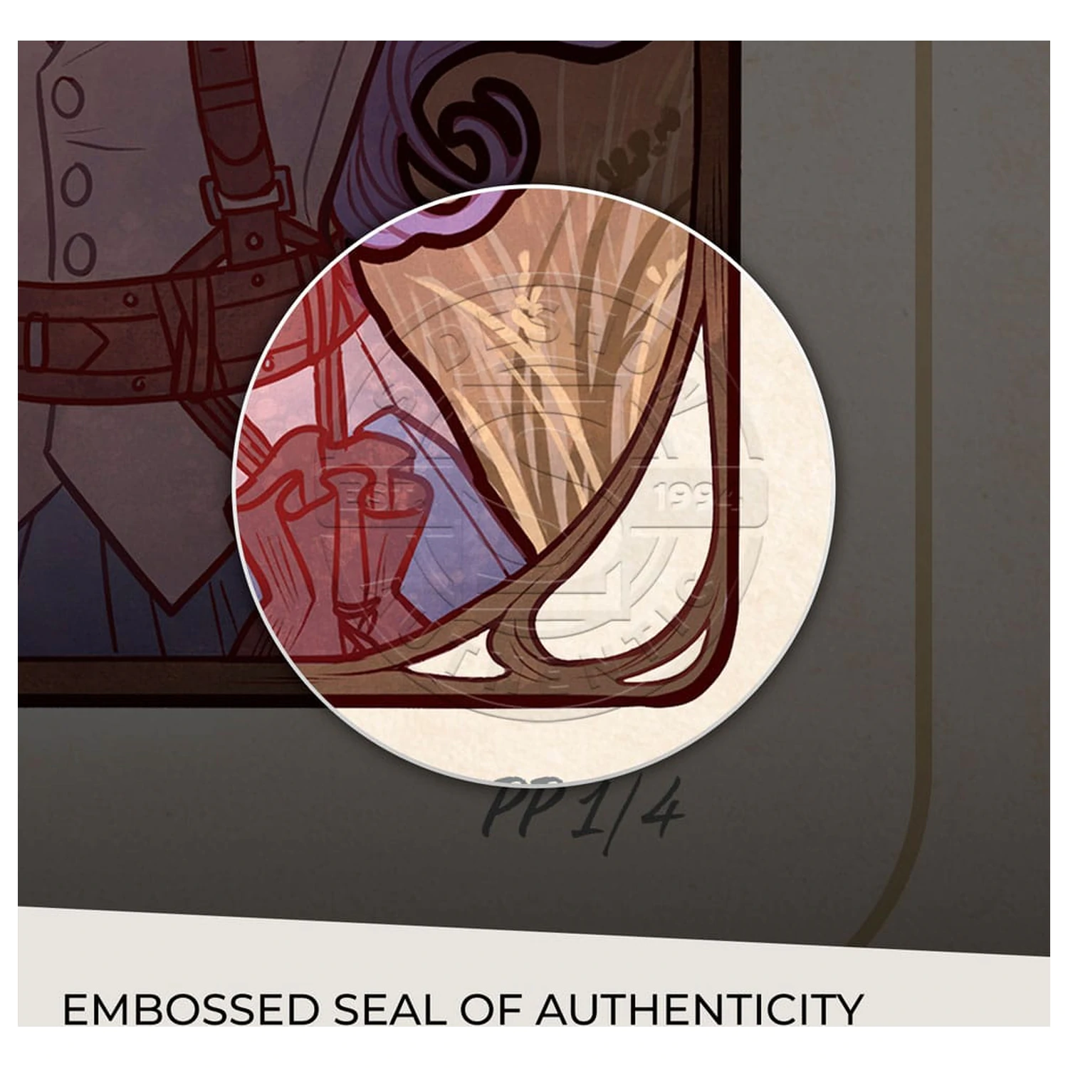 Critical Role Art Print Laura Bailey: 10th Anniversary Art Nouveau Illustrations 46 x 28 cm - unframed product photo