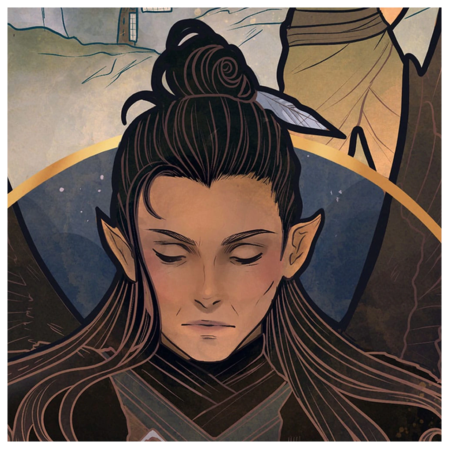 Critical Role Art Print Liam O'Brien: 10th Anniversary Art Nouveau Illustrations 46 x 28 cm - unframed product photo