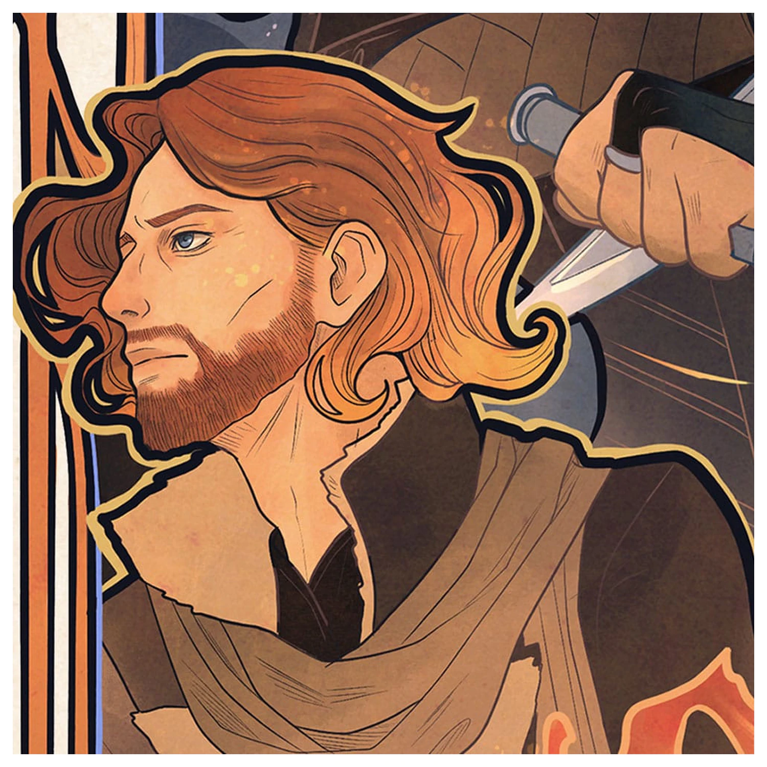Critical Role Art Print Liam O'Brien: 10th Anniversary Art Nouveau Illustrations 46 x 28 cm - unframed product photo