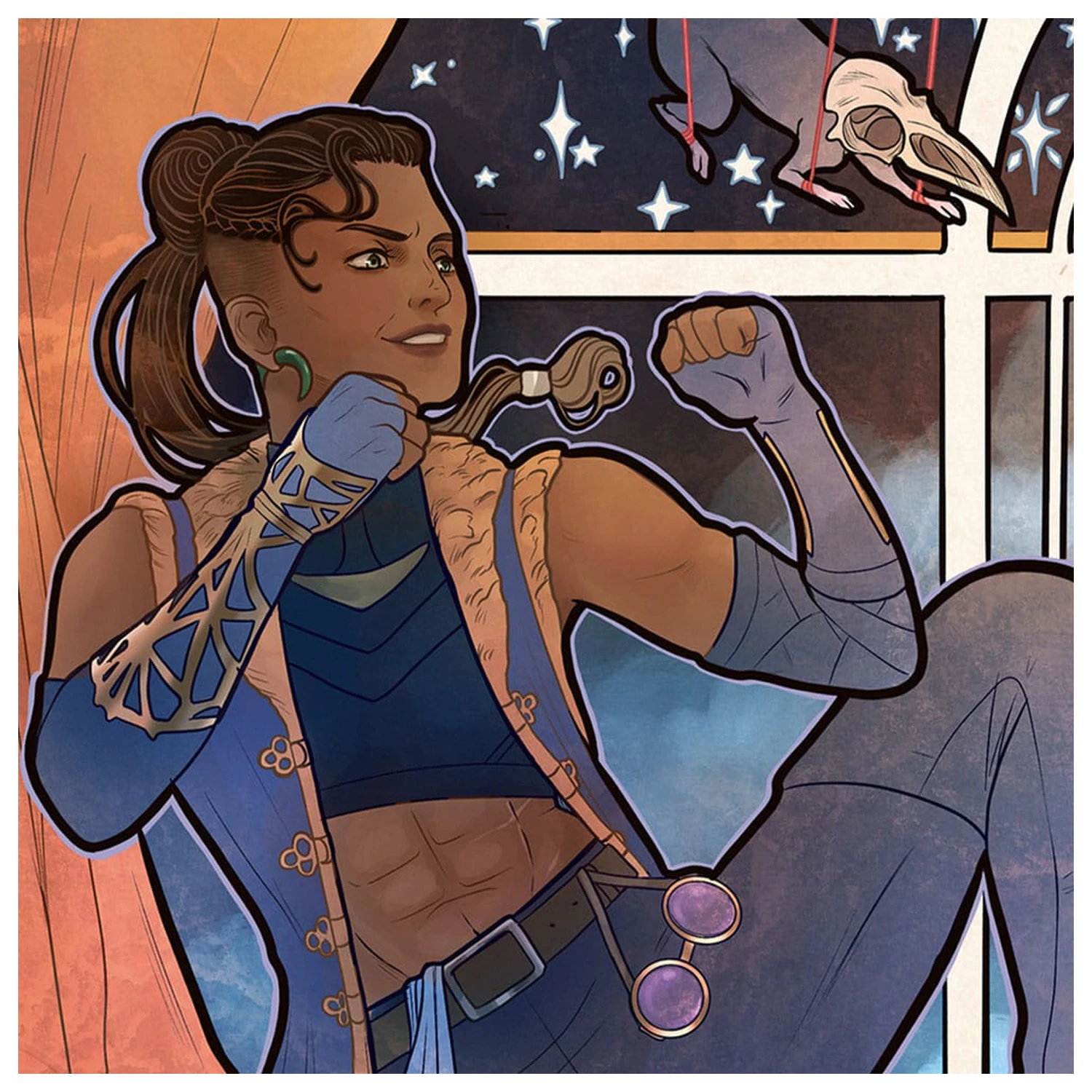 Critical Role Art Print Marisha Ray: 10th Anniversary Art Nouveau Illustrations 46 x 28 cm - unframed product photo