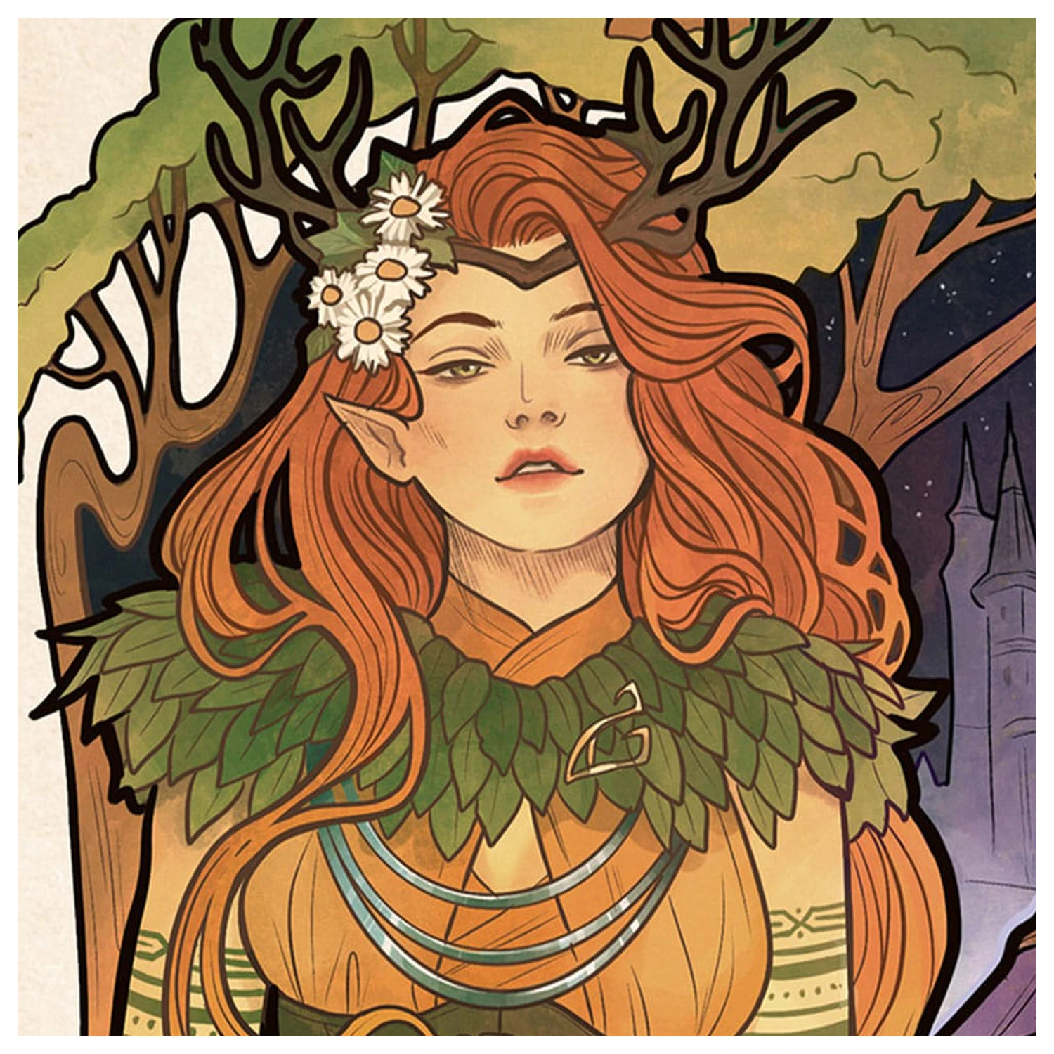 Critical Role Art Print Marisha Ray: 10th Anniversary Art Nouveau Illustrations 46 x 28 cm - unframed product photo