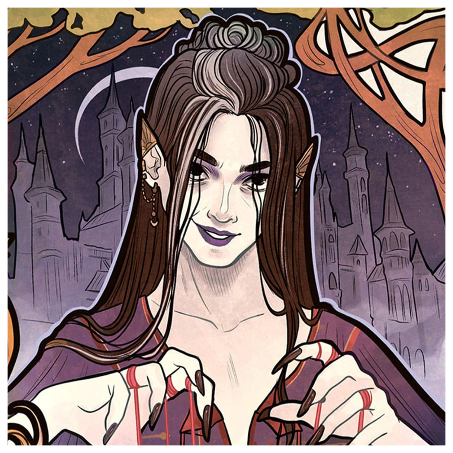 Critical Role Art Print Marisha Ray: 10th Anniversary Art Nouveau Illustrations 46 x 28 cm - unframed product photo