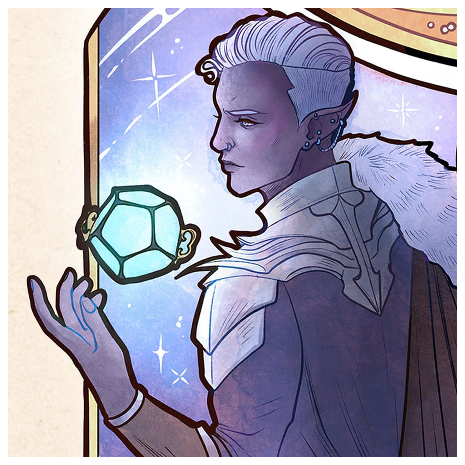 Critical Role Art Print Matthew Mercer: 10th Anniversary Art Nouveau Illustrations 46 x 28 cm - unframed product photo