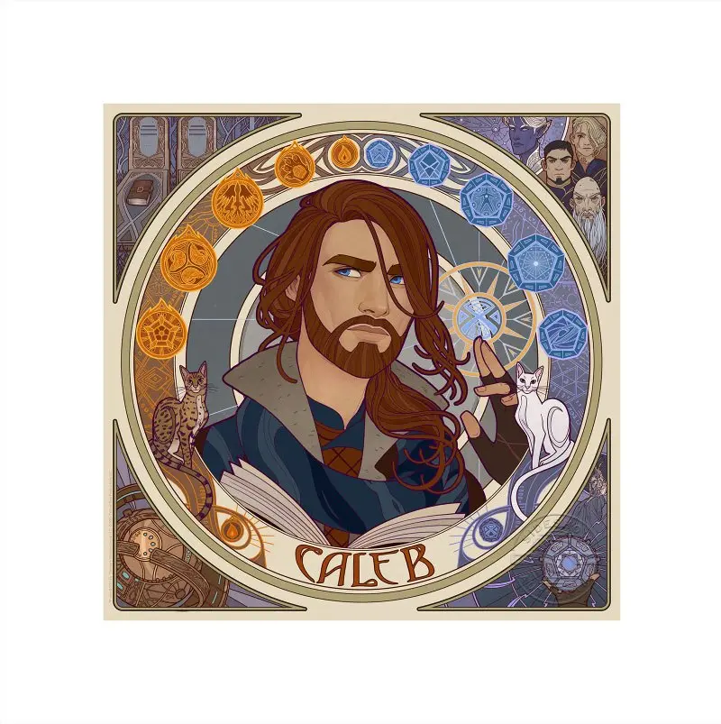 Critical Role Art Print Mighty Nein Portrait Series: Caleb 35 x 35 cm - unframed product photo