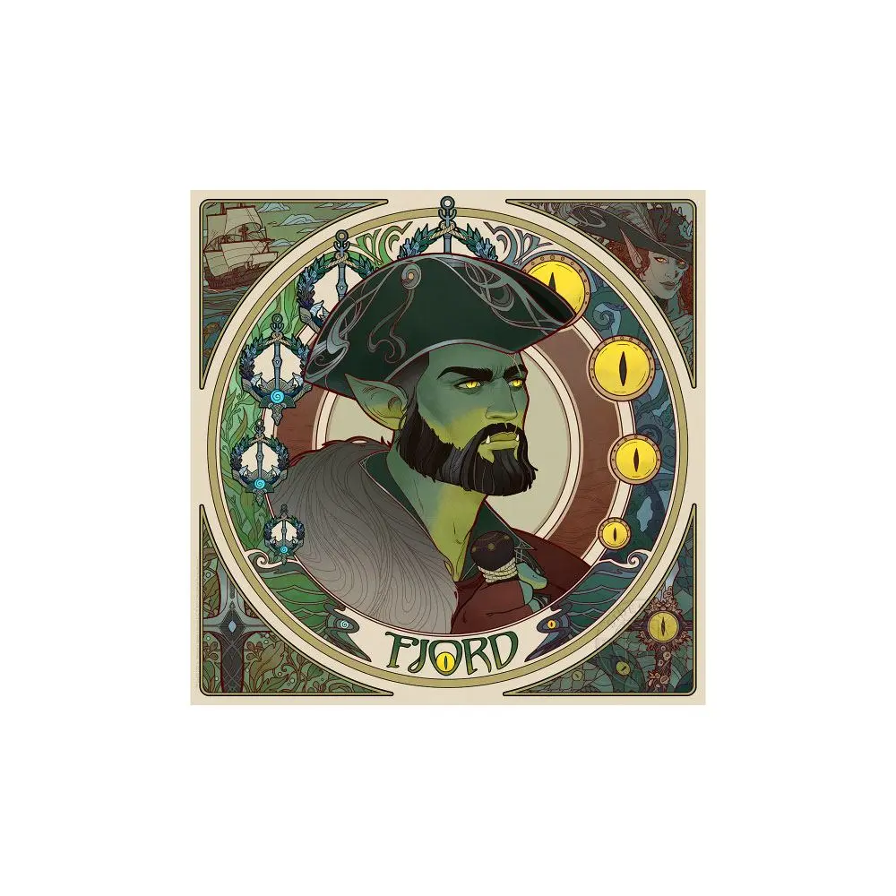 Critical Role Art Print Mighty Nein Portrait Series: Fjord 35 x 35 cm - unframed product photo