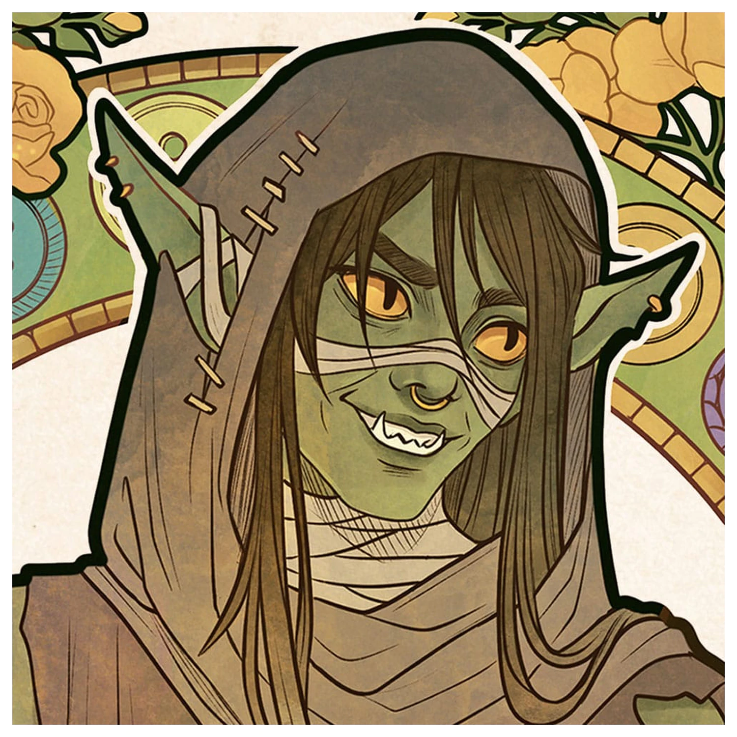 Critical Role Art Print Sam Riegel: 10th Anniversary Art Nouveau Illustrations 46 x 28 cm - unframed product photo