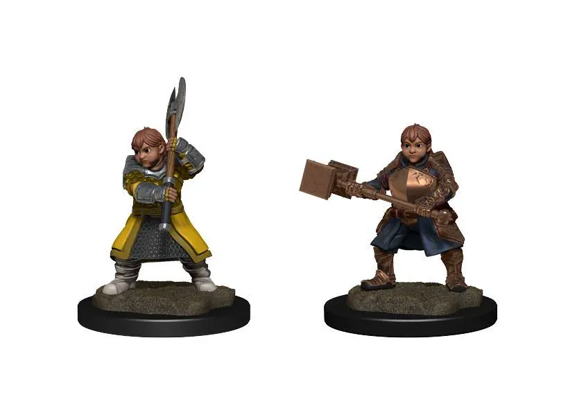Critical Role Unpainted Miniatures Dwarf Dwendalian Empire Fighter Female Case (2) product photo