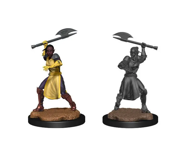 Critical Role Unpainted Miniatures Half-Elf Echo Knight and Echo Female Case (2) product photo