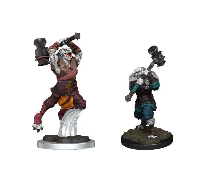 Critical Role Unpainted Miniatures Ravenite Half-Dragon Barbarian Female Case (2) product photo