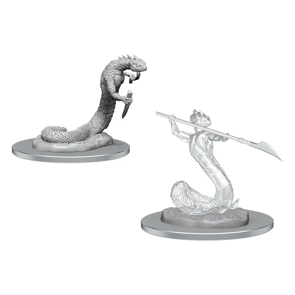 Critical Role Unpainted Miniatures Serpentfolk &amp; Serpentfolk Ghost product photo