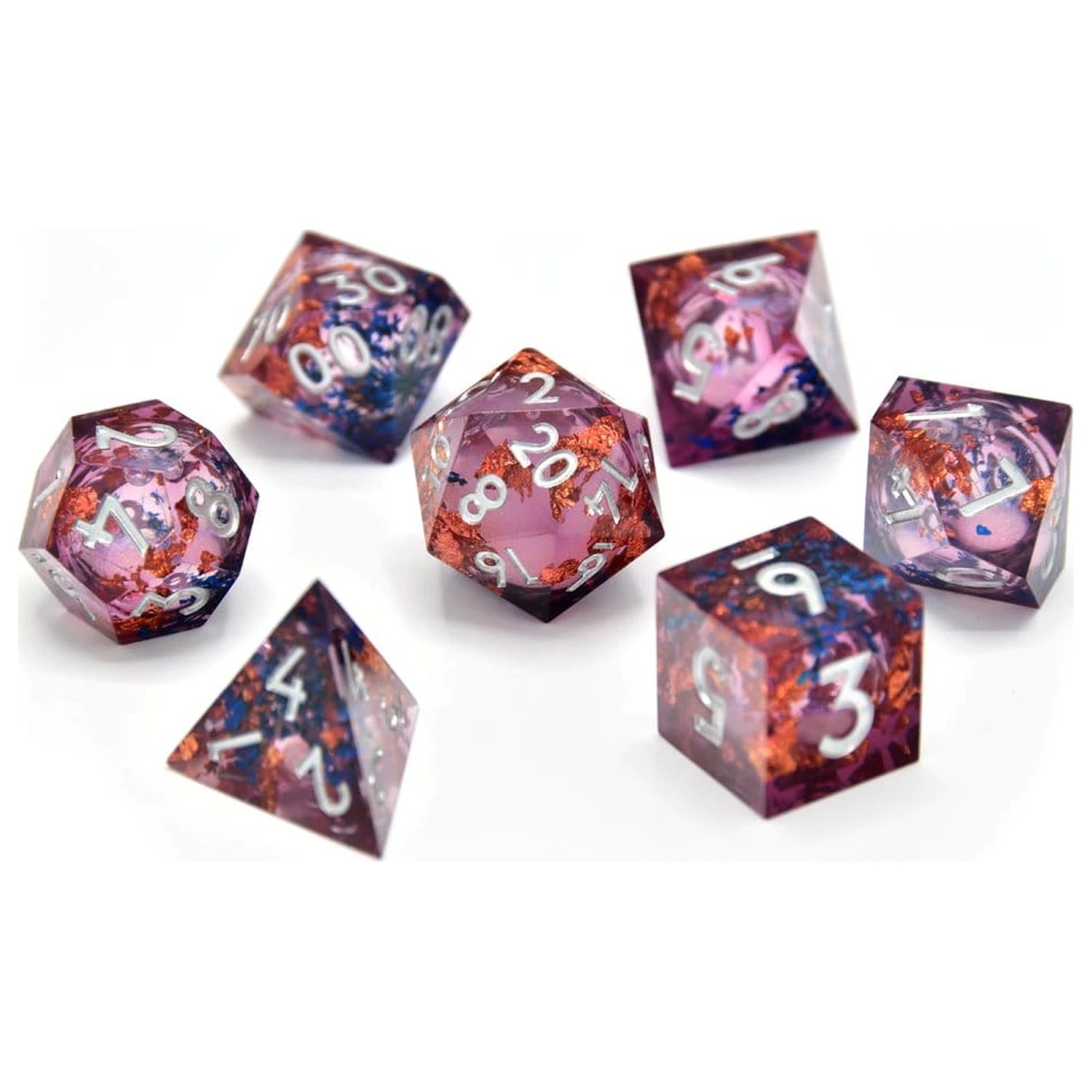 CritStones Liquid Core Dice Set Fey Mist product photo