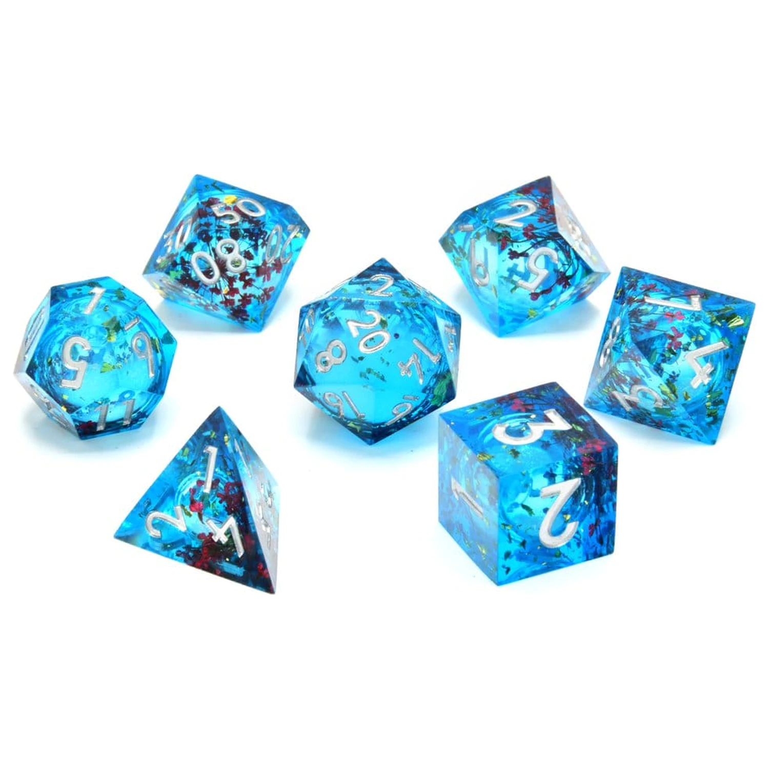 CritStones Liquid Core Dice Set Mermaid's Maelstrom product photo