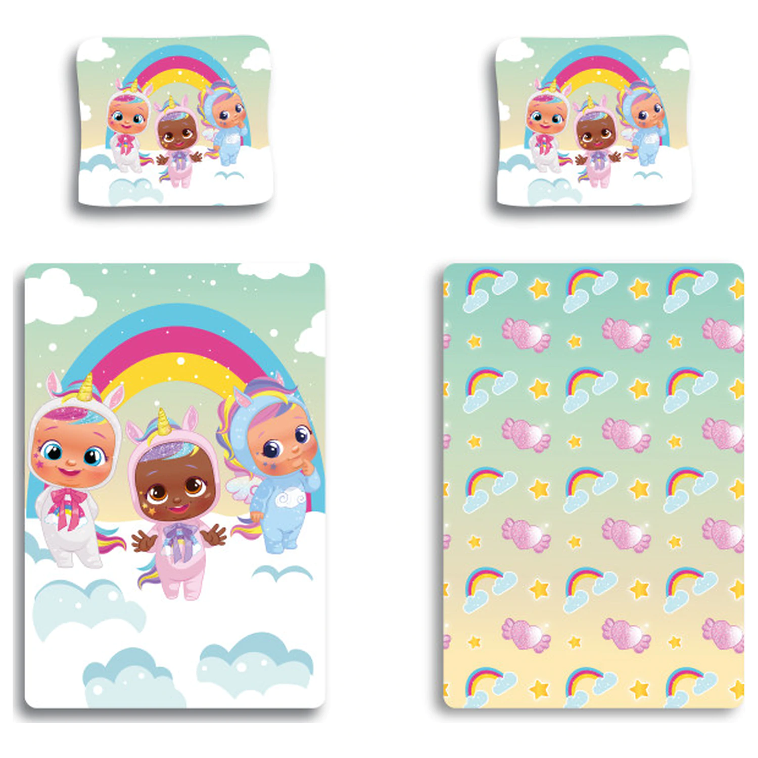 Cry Babies Clouds children's, preschool duvet cover product photo