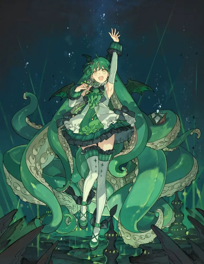 Cthulhu PVC Statue 1/7 Idol Cthulhu-chan DX Edition 30 cm product photo