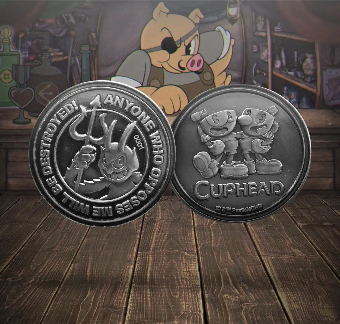 Cuphead Collectable Coin The Devil, Cuphead &amp; Mugman Limited Edition product photo