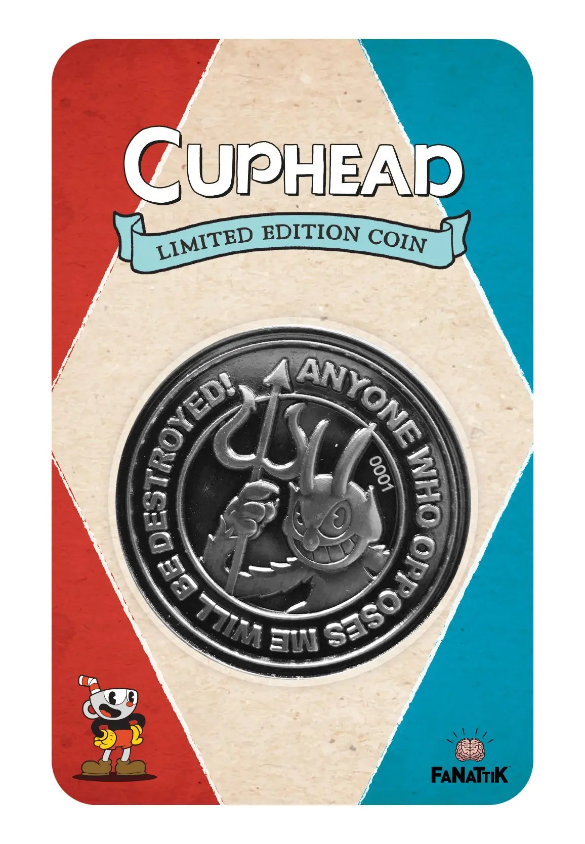 Cuphead Collectable Coin The Devil, Cuphead &amp; Mugman Limited Edition product photo