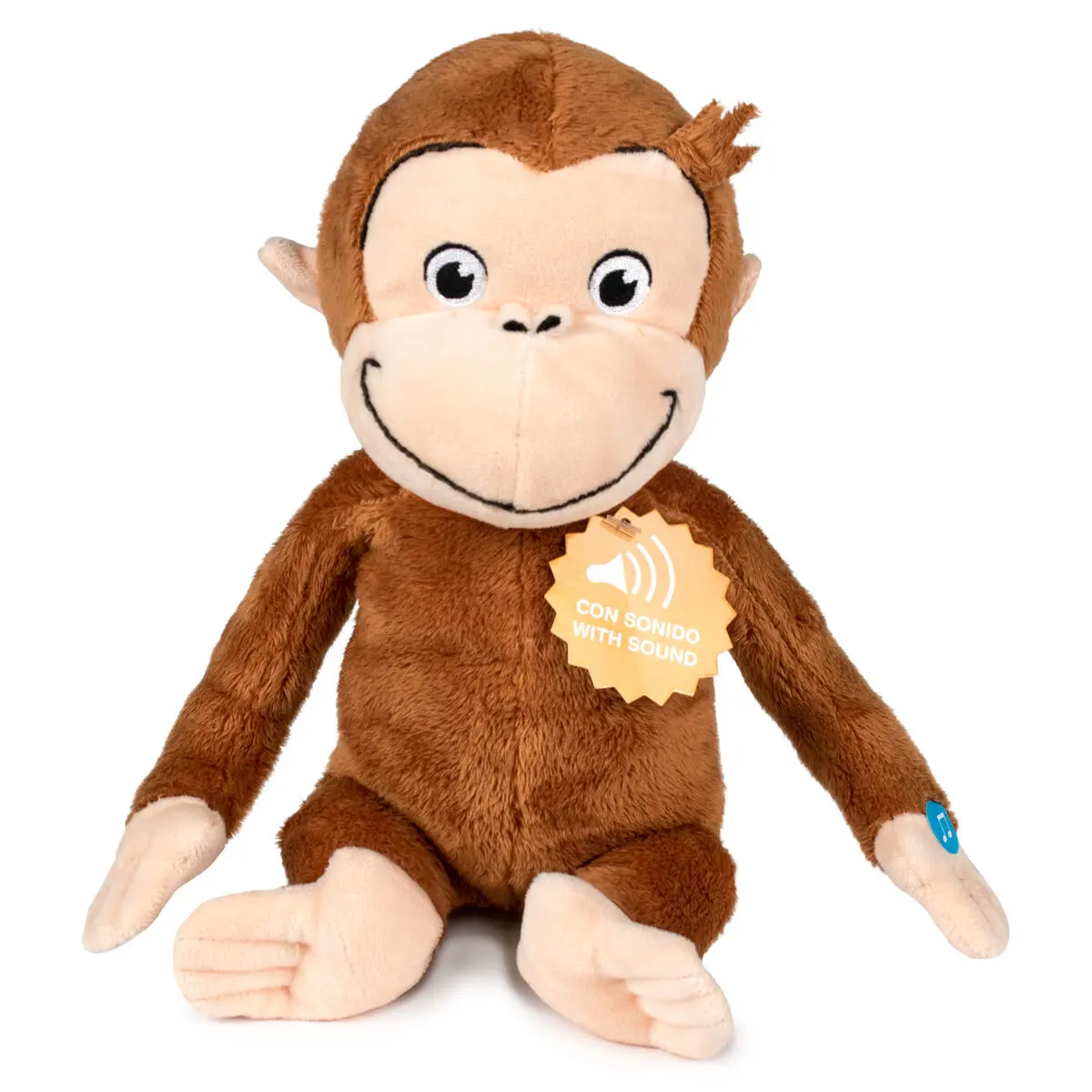 Curious George soft plush toy with sound 23cm product photo