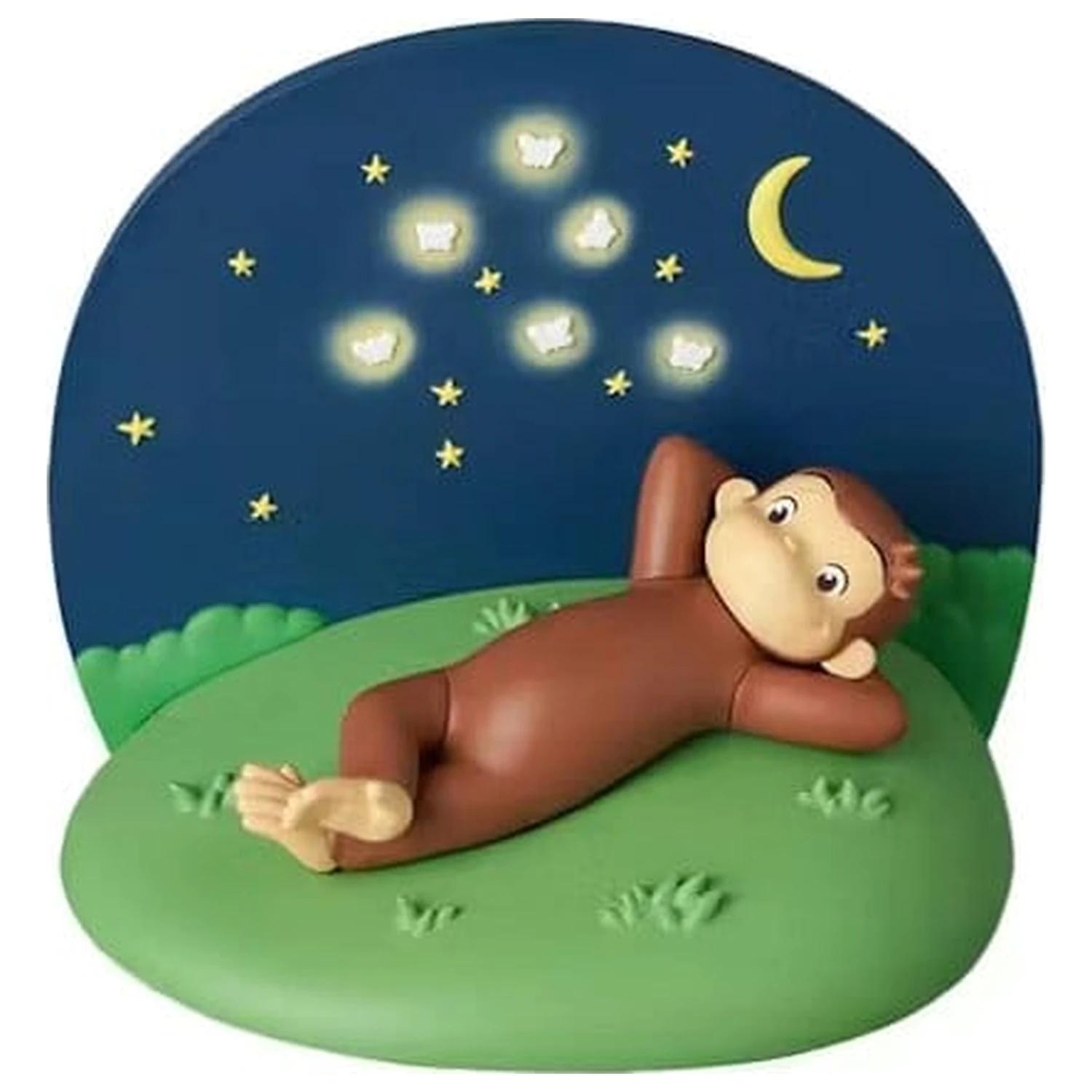 Curious George UDF Mini Figure Lie Sprawled 6 cm product photo