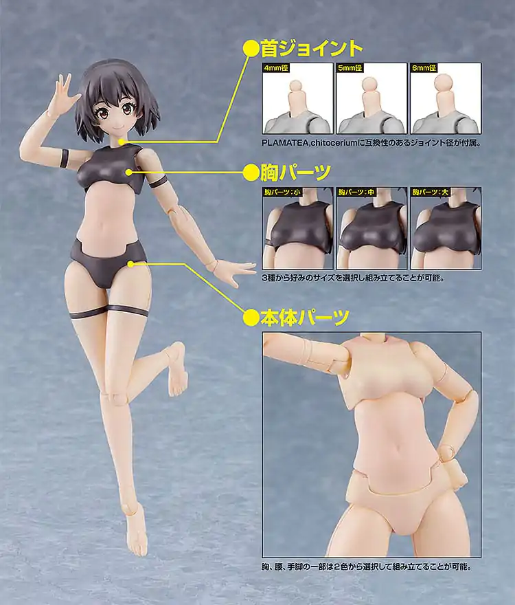 Cutie Honey Nova Plastic Model Kit PLAMATEA Muse Body: Ichika A Type 15 cm product photo