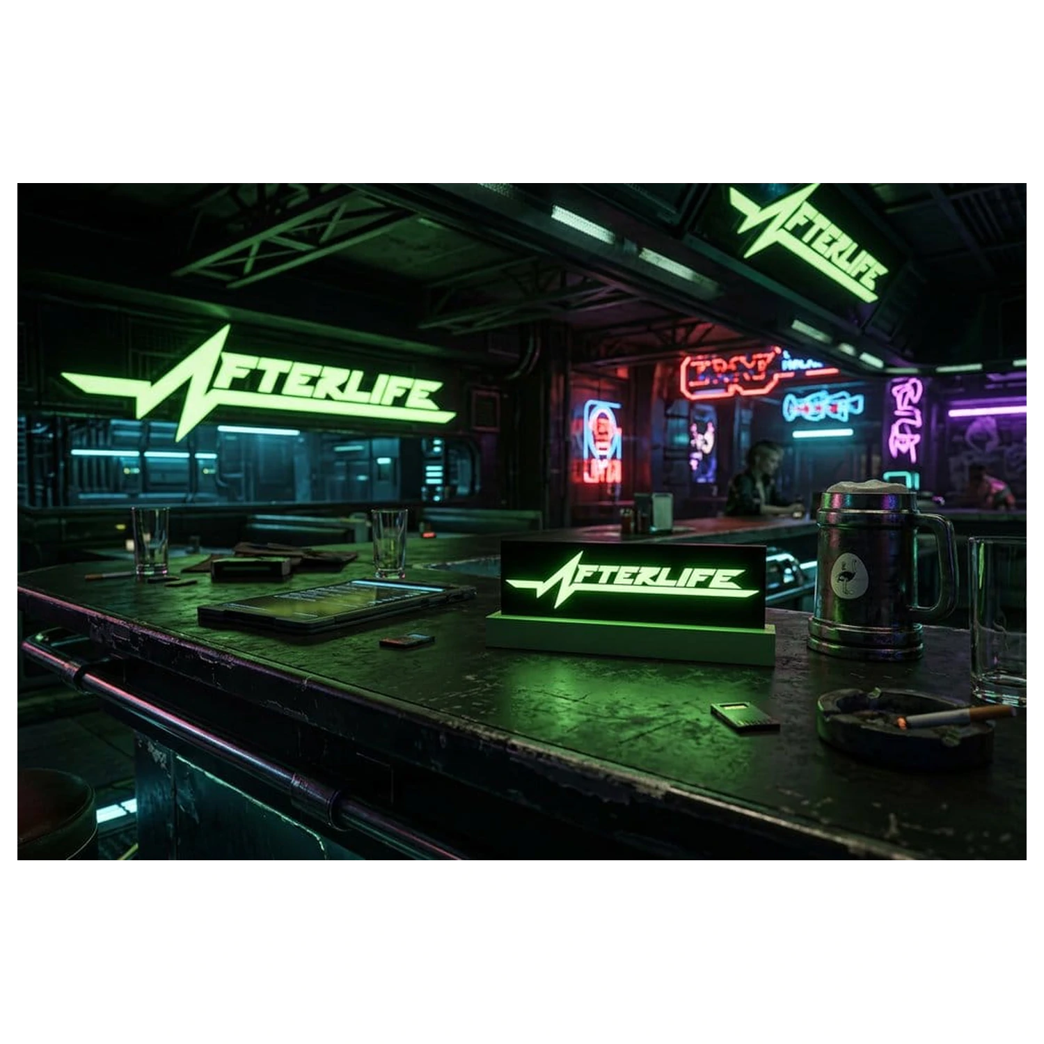 Cyberpunk 2077 Logo Light Afterlife product photo
