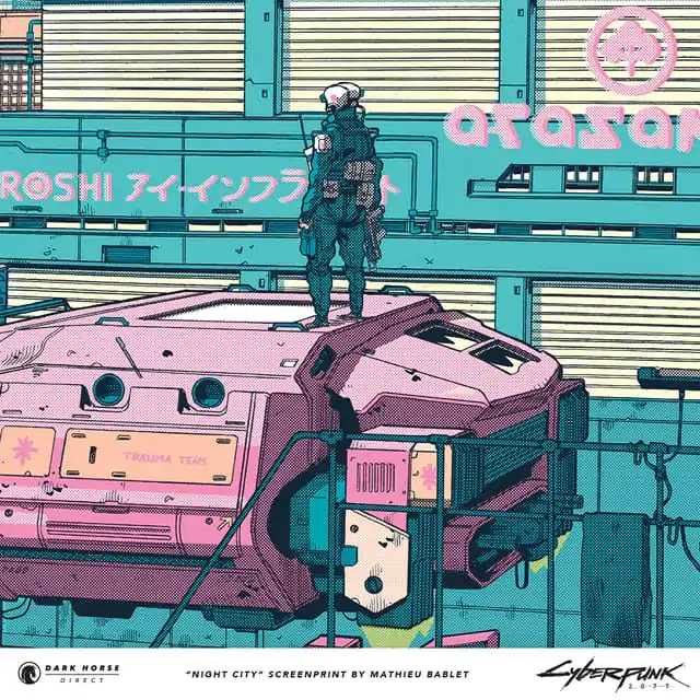 Cyberpunk 2077 Art Print Night City 45 x 60 cm product photo