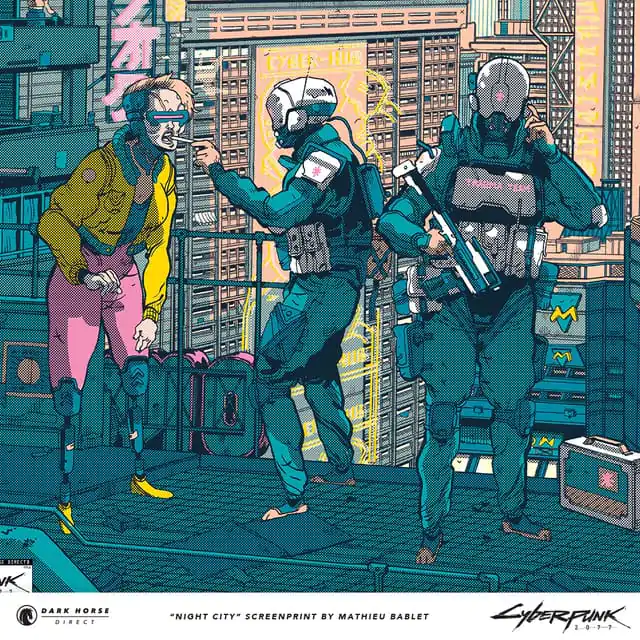 Cyberpunk 2077 Art Print Night City 45 x 60 cm product photo