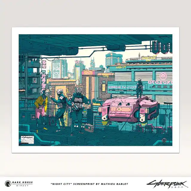 Cyberpunk 2077 Art Print Night City 45 x 60 cm product photo