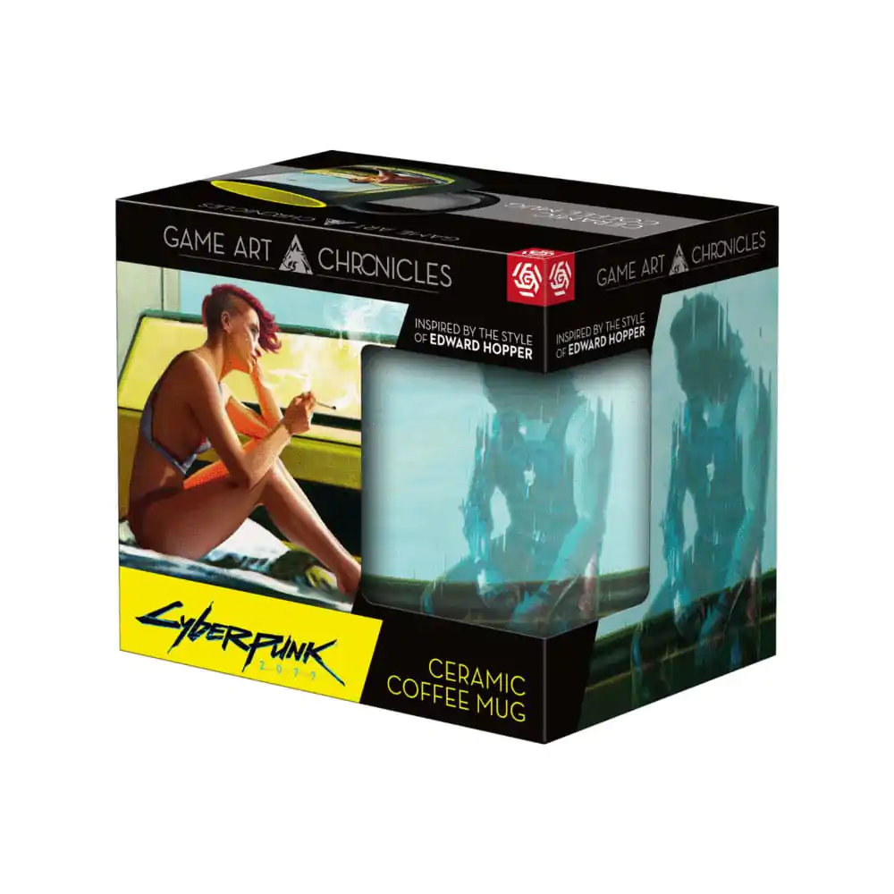 Cyberpunk 2077 Game Art Chronicles Mug Artwork Inspired by Edward Hopper 450 ml product photo