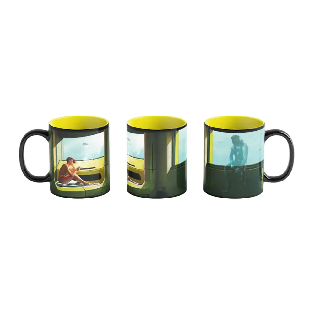 Cyberpunk 2077 Game Art Chronicles Mug Artwork Inspired by Edward Hopper 450 ml product photo