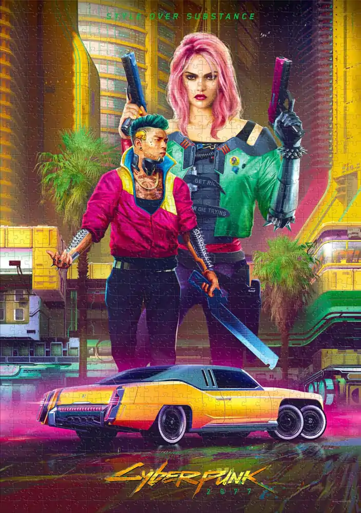 Cyberpunk 2077 Puzzle Kitsch Style (1000 pieces) product photo