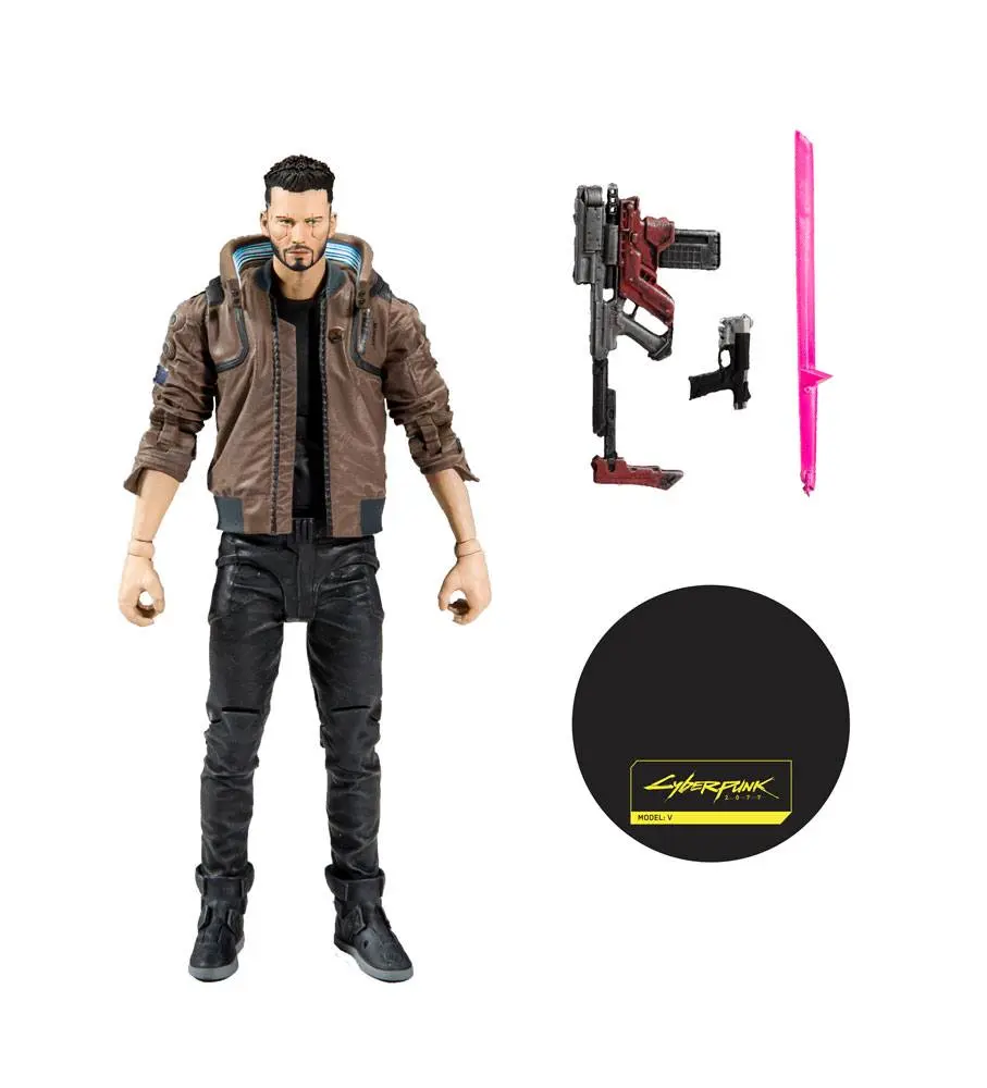 Cyberpunk 2077 Action Figure Male V 18 cm product photo
