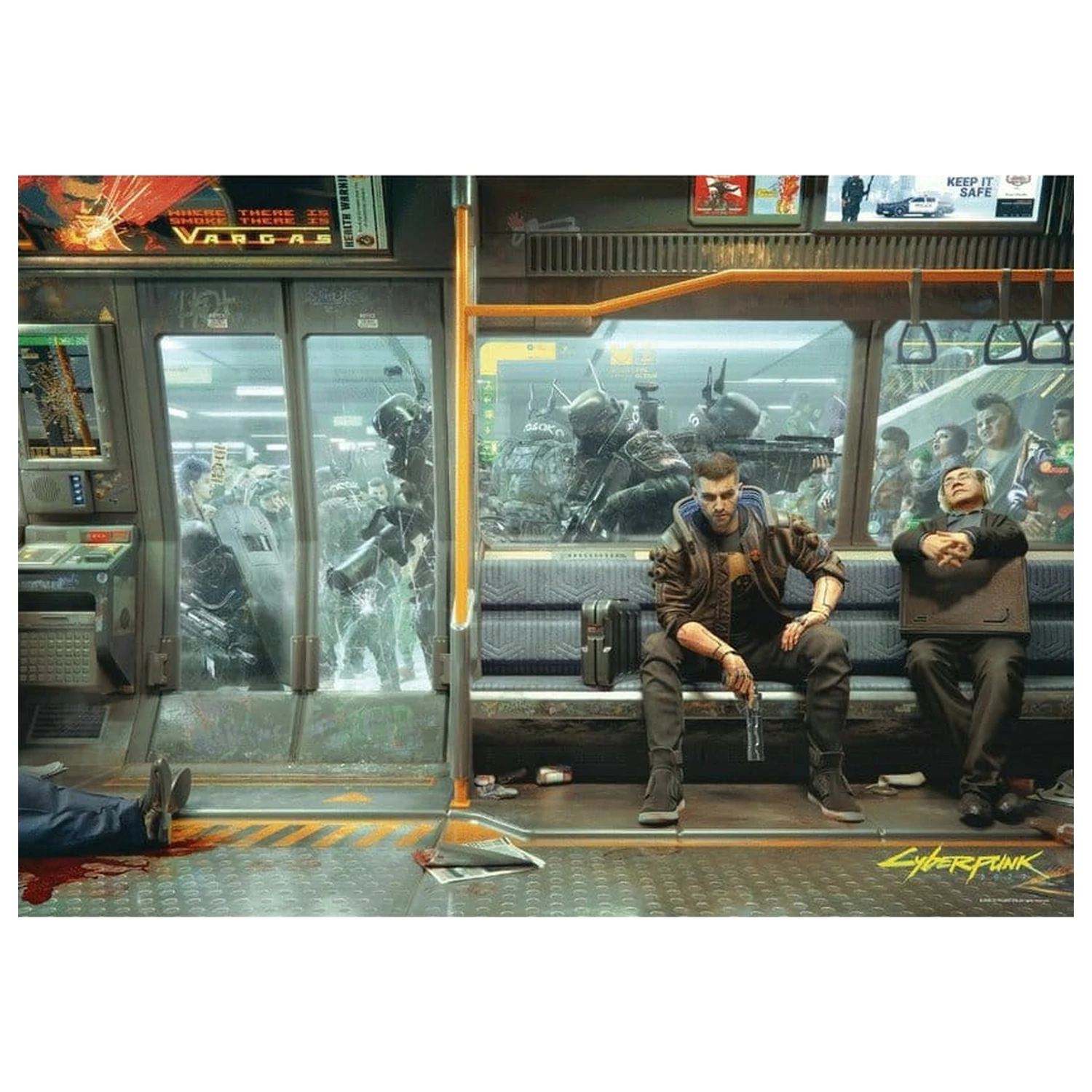 Cyberpunk 2077 Puzzle Metro (1000 Pcs) product photo
